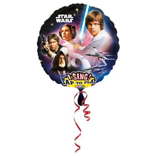 Star Wars zenélő fólia lufi 71 cm-es