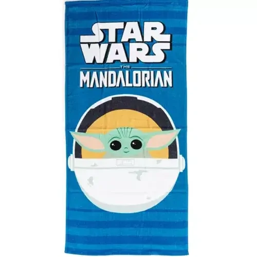 Star Wars The Mandalorian törölköző, fürdőlepedő 70x140 cm - Baby Yoda
