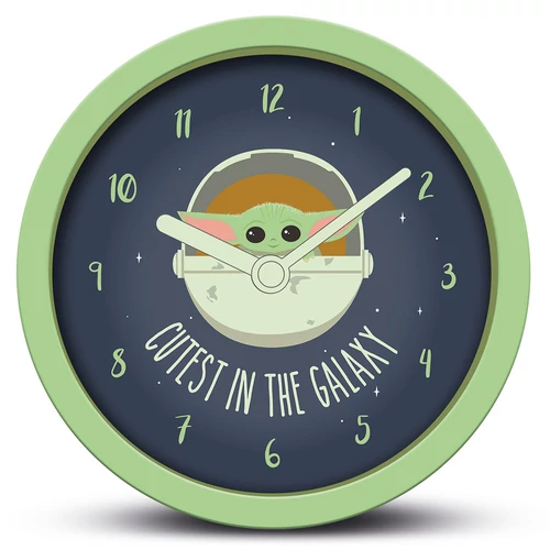 Star Wars: The Mandalorian Baby Yoda asztali óra - Cutest in the Galaxy