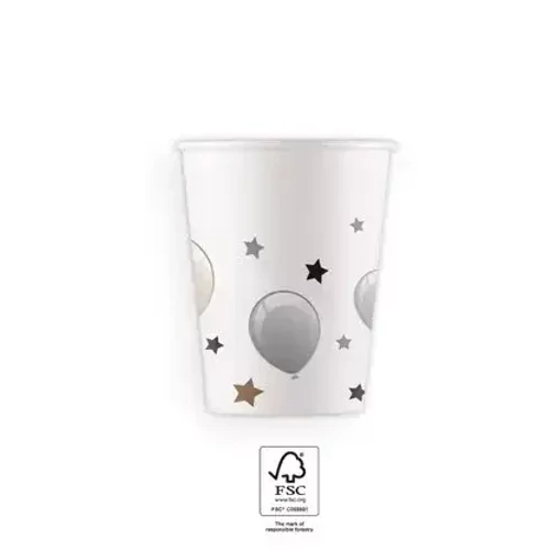 Happy Birthday papír pohár 8 db-os 200 ml - Milestone