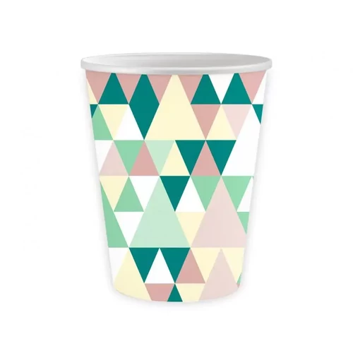Színes papír pohár 6 db-os 250 ml - Green Joy