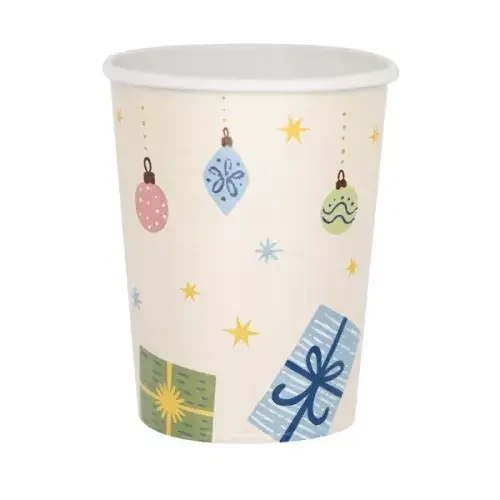 Téli erdő papír pohár 8 db-os 250 ml - Winter Woodland
