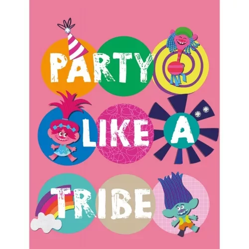 Trollok polár takaró, ágytakaró - Party - 100x150 cm