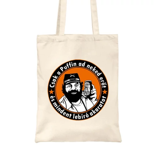 Homok Bud Spencer vászontáska - Puffin