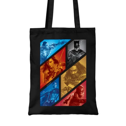 Fekete DC Comics vászontáska - Justice Team