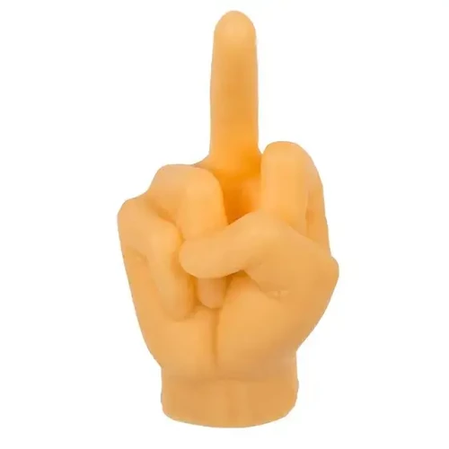 Középső ujj formájú szappan