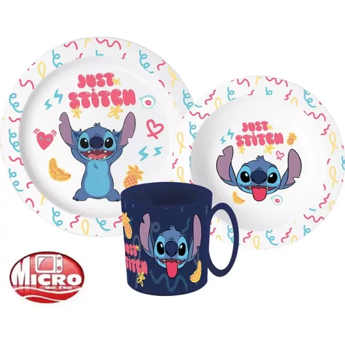 Disney Lilo és Stitch, A csillagkutya étkészlet, micro műanyag szett, bögrével 350 ml - Palms