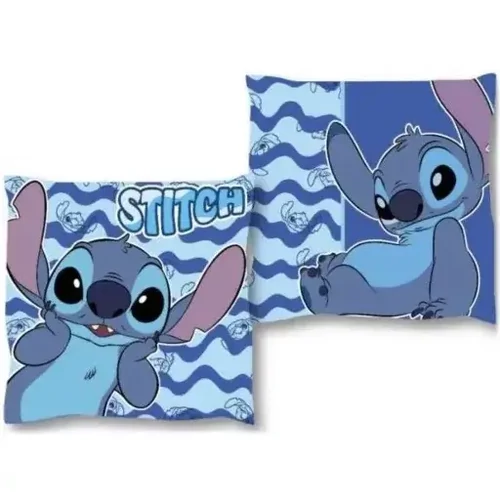 Disney Lilo és Stitch, a csillagkutya velúr párna, díszpárna 38x38 cm - Wave
