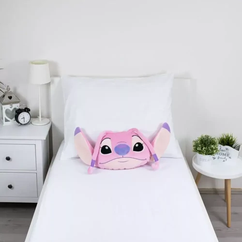 Disney Lilo és Stitch, a csillagkutya formapárna, díszpárna 35x30 cm - Angel Pink 3D