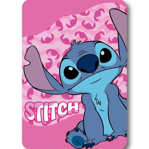 Disney Lilo és Stitch, A csillagkutya polár takaró 100x140cm - Pink Wave 