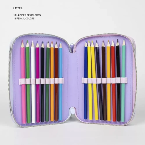 Disney Lilo és Stitch töltött tolltartó 3 emeletes - Angel