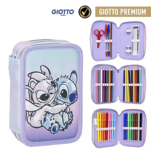 Disney Lilo és Stitch töltött tolltartó 3 emeletes - Angel