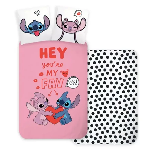 Disney Lilo és Stitch gyerek ágyneműhuzat garnitúra 100×135 cm, 40×60 cm - Hey