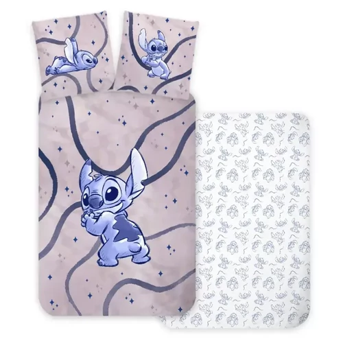 Disney Lilo és Stitch gyerek ágyneműhuzat garnitúra 100×135 cm, 40×60 cm - Stellar Waves