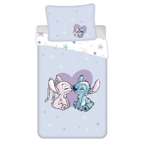 Disney Lilo és Stitch ágyneműhuzat garnitúra 140×200 cm, 70×90 cm - Heart