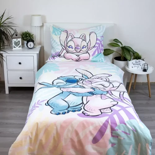 Disney Lilo és Stitch ágyneműhuzat garnitúra 140×200 cm, 70×90 cm - Leaves