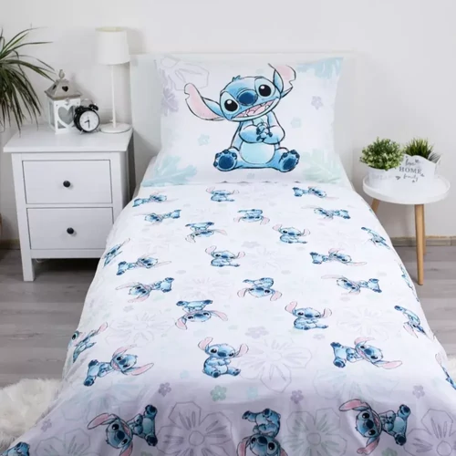 Disney Lilo és Stitch ágyneműhuzat garnitúra 140×200 cm, 70×90 cm - Ohana White 