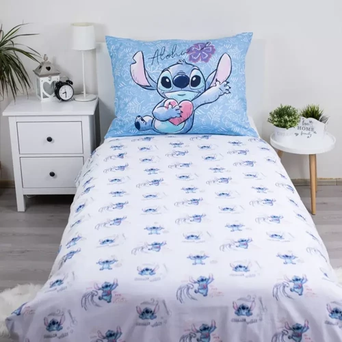 Disney Lilo és Stitch ágyneműhuzat garnitúra 140×200 cm, 70×90 cm - Wave