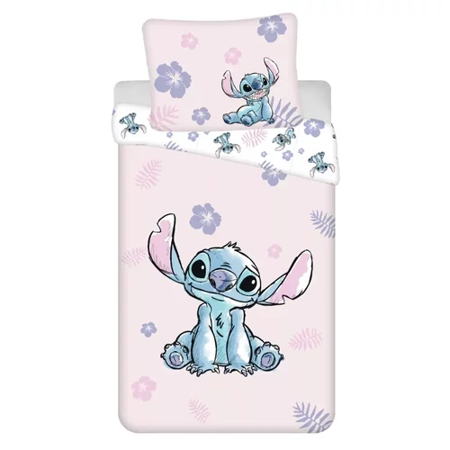 Disney Lilo és Stitch ágyneműhuzat garnitúra 140×200 cm, 70×90 cm - Pink