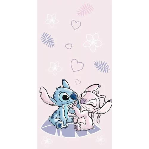 Disney Lilo és Stitch, A csillagkutya törölköző, fürdőlepedő 70x140cm - Pink