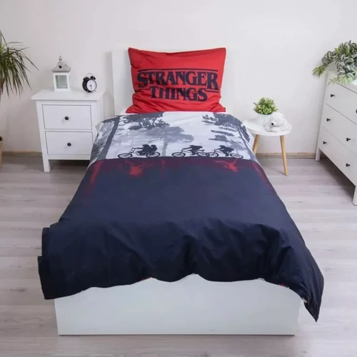 Stranger Things ágyneműhuzat garnitúra 140x200 cm, 70x90 cm - Upside Down Dark 