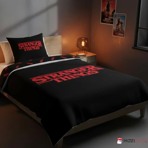 Stranger Things ágyneműhuzat garnitúra 140x200 cm, 70x90 cm - Logó