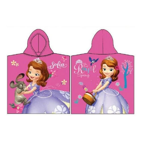 Disney Szófia hercegnő poncsó törölköző - Szófia és Clover