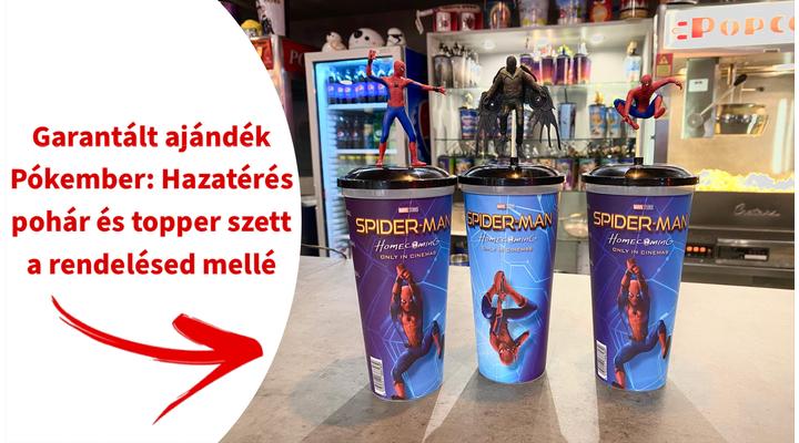 Így kaphatsz ajándékba Pókember: Hazatérés pohár és topper szettet