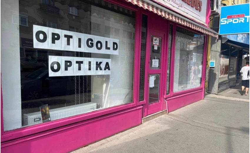 Az OptikGold üzlet Újpest-központban