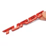 Piros Turbo 3D felirat matrica - Több változatban