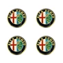 Alfa Romeo felni matrica szett - arany 56 mm-es, 3D kivitel