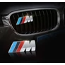BMW M Power 3D logó hűtőrácsra szerelhető - Ezüst
