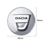Dacia felni matrica szett - ezüst 56 mm-es, 3D kivitel