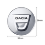 Kép 2/2 - Dacia felni matrica szett - ezüst 56 mm-es, 3D kivitel