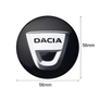 Kép 2/2 - Dacia felni matrica szett - fekete 56 mm-es, 3D kivitel