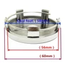 Krómozott felniközép kupak szett - 60 mm-es 