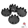 Fekete felniközép kupak szett - 56 mm-es - 53 mm belső átmérővel