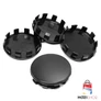 Fekete felniközép kupak szett - 56 mm-es - 53 mm belső átmérővel
