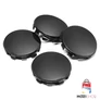 Fekete felniközép kupak szett - 56 mm-es - 53 mm belső átmérővel