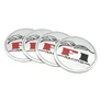 F1 Racing felni matrica szett - 56 mm-es, 3D kivitel - Ezüst