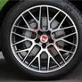 Fiat felni matrica szett - piros 56 mm-es, 3D kivitel