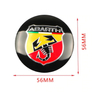Kép 2/2 - Fiat Abath felni matrica szett - 56 mm-es, 3D kivitel 