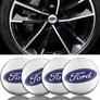 Kép 1/2 - Ford felni matrica szett - ezüst-kék 56 mm-es, 3D kivitel