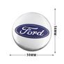 Kép 2/2 - Ford felni matrica szett - ezüst-kék 56 mm-es, 3D kivitel