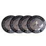 Mercedes felni matrica szett - 65 mm-es, 3D kivitel - fekete-ezüst