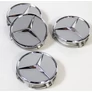 Mercedes felniközép kupak szett - 75 mm-es, 3D kivitel, ezüst 