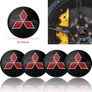 Mitsubishi felni matrica szett - fekete 56 mm-es, 3D kivitel