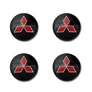 Mitsubishi felni matrica szett - fekete 56 mm-es, 3D kivitel