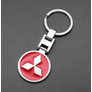 Kép 3/4 - Mitsubishi fém kulcstartó - 3D kerek logó