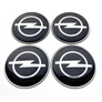 Opel felni matrica szett - fekete 56 mm-es, 3D kivitel